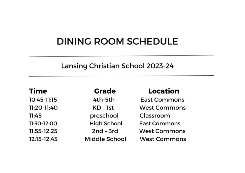Food Service Lansing Christian School food-service-lansing-christian-school